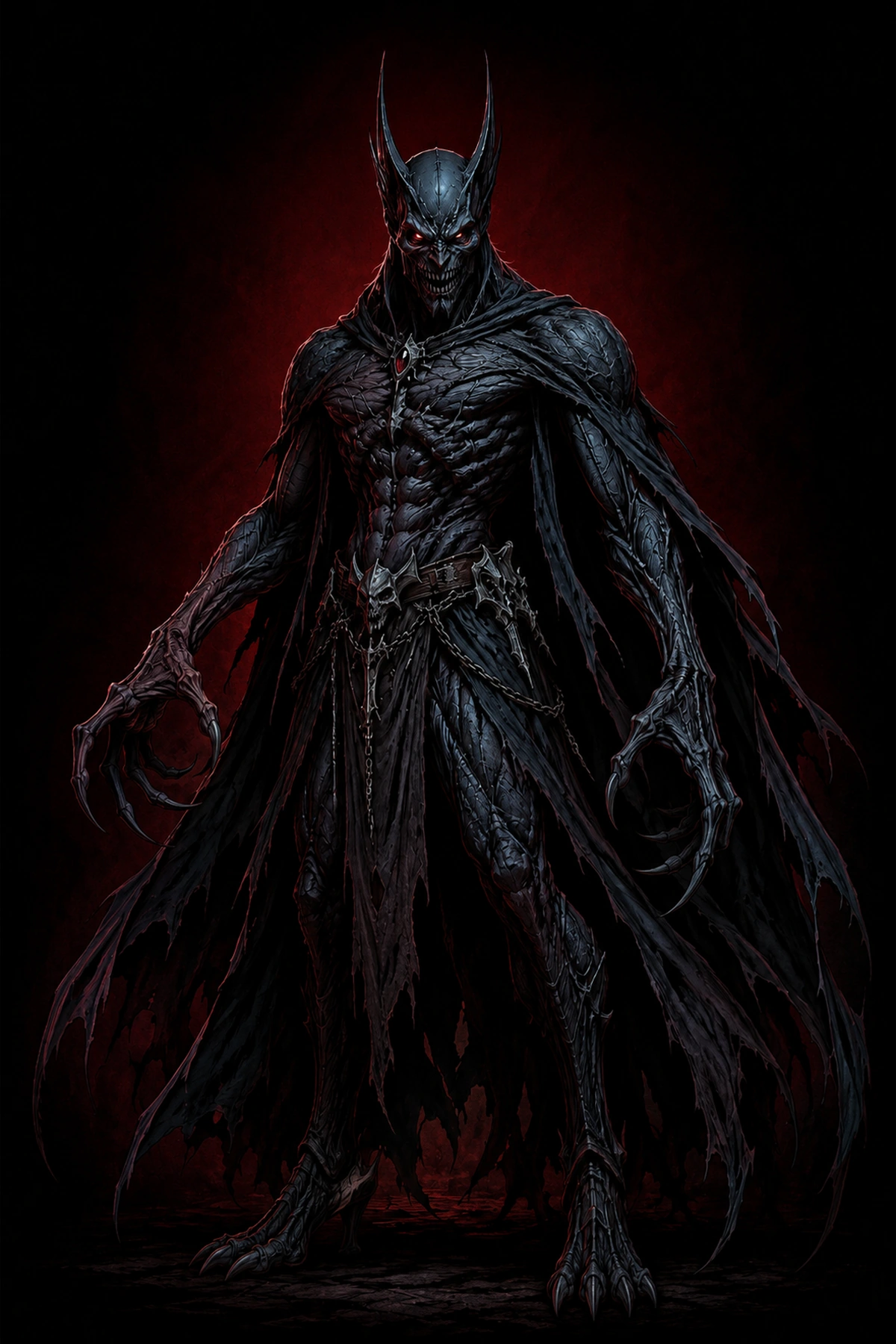 Abyssal Demon Warrior STL product render