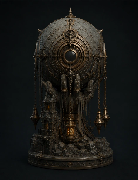 Arcane Sphere Device STL File | STLBEAST Back view