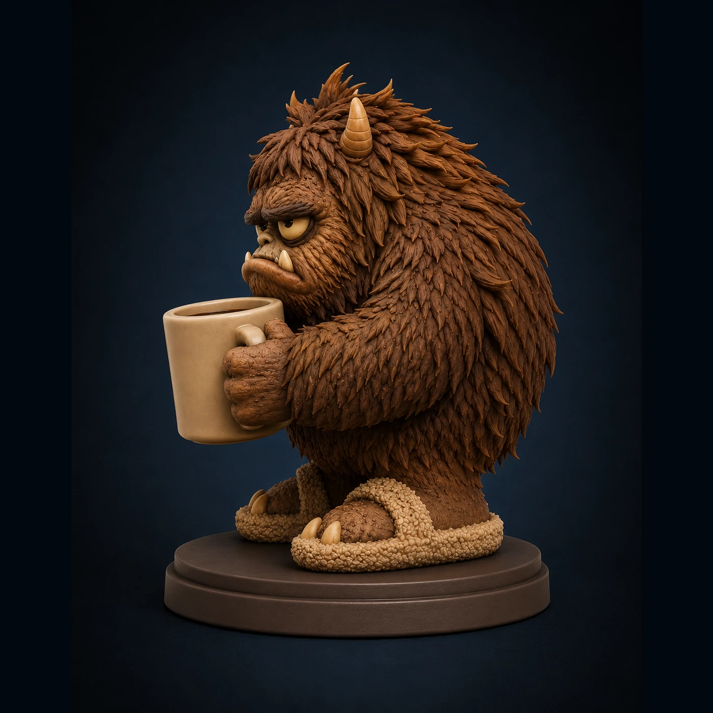 Caffeine Monster Coffee Mug Collectible side render