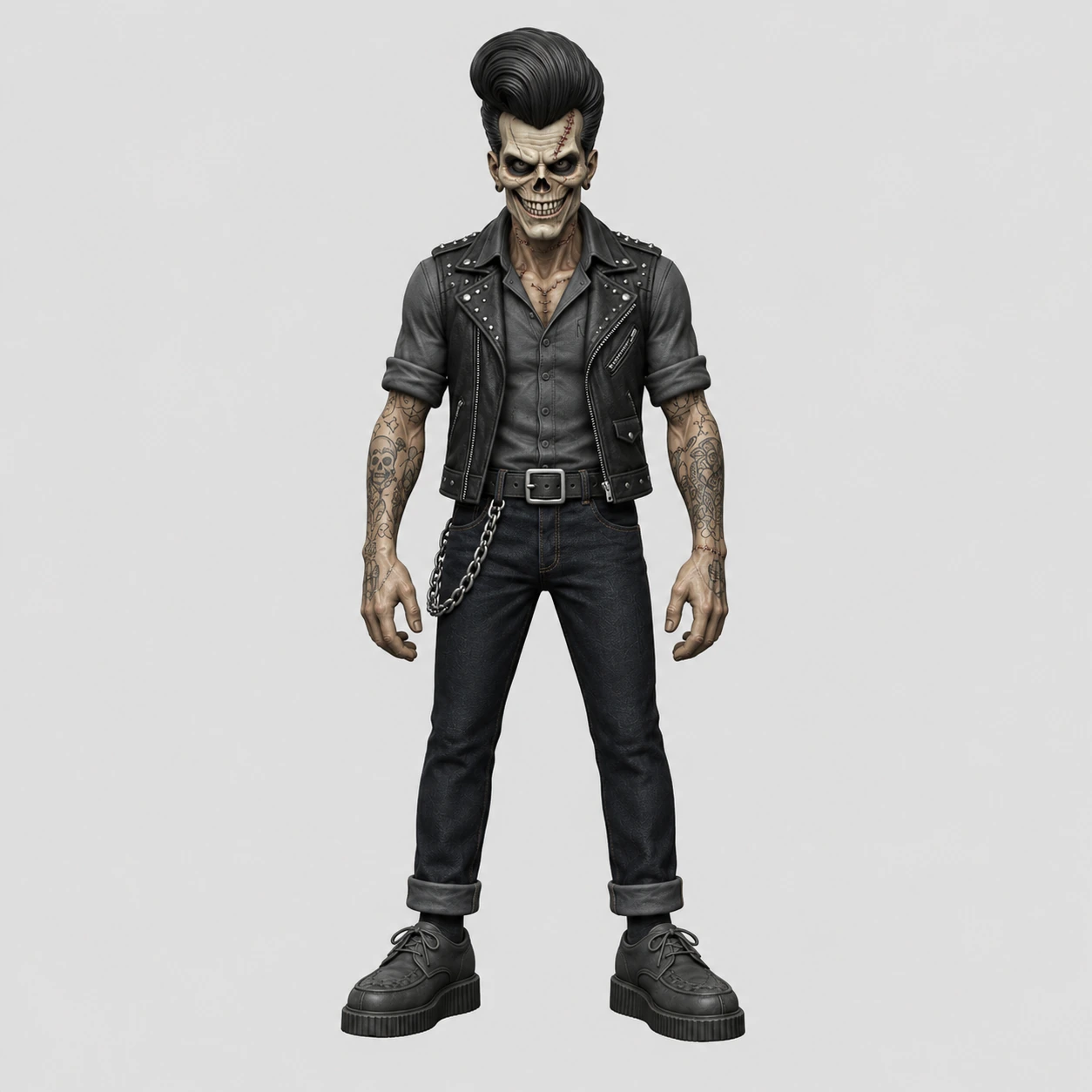 Graveyard Greaser psychobilly STL preview render