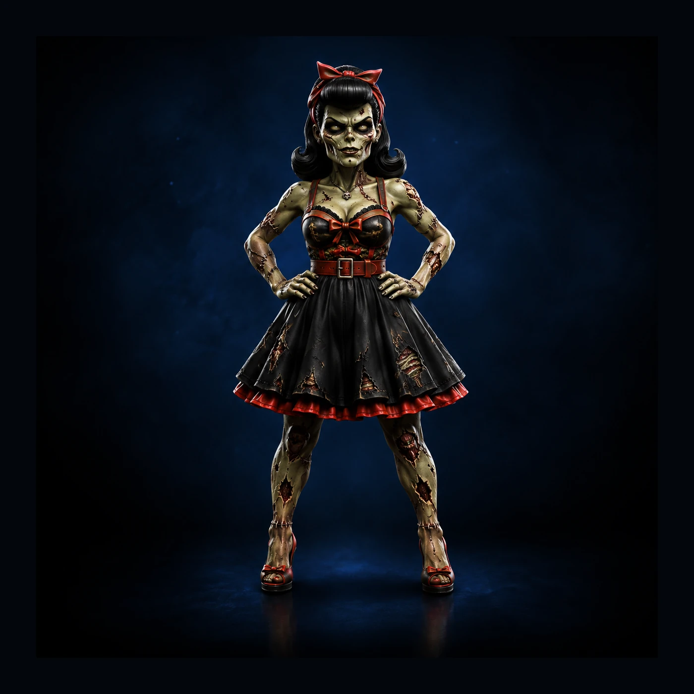 Hellcat Betty Psychobilly STL product image