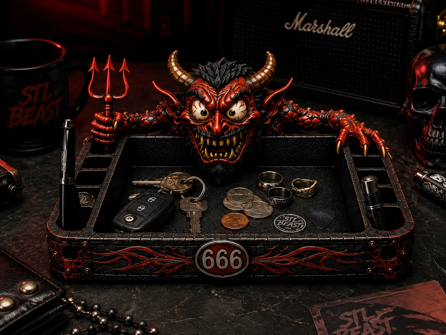 Infernal Devil 666 Desk Organizer