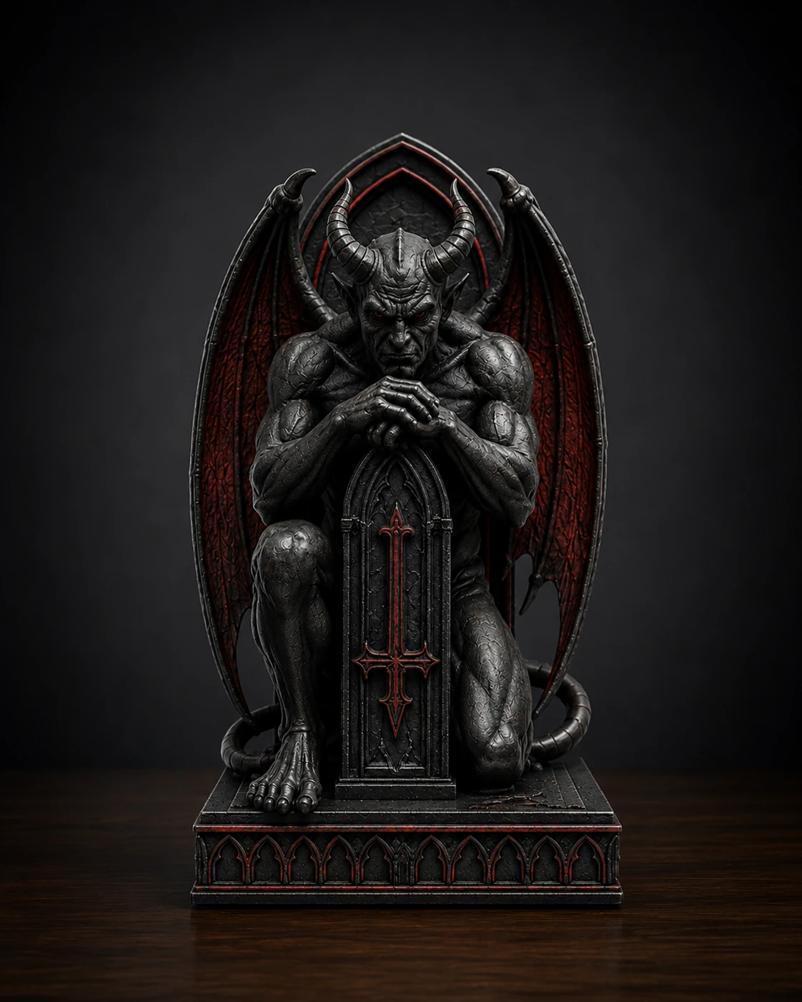 Infernal Sentinel Bookend official product render