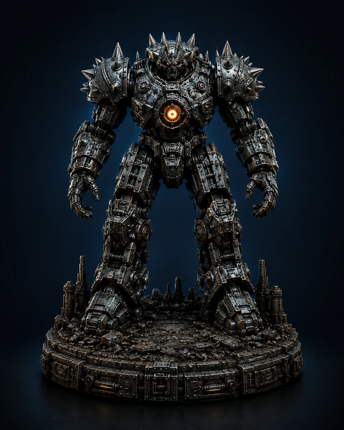 Iron Colossus Mech Bot Warrior front product render