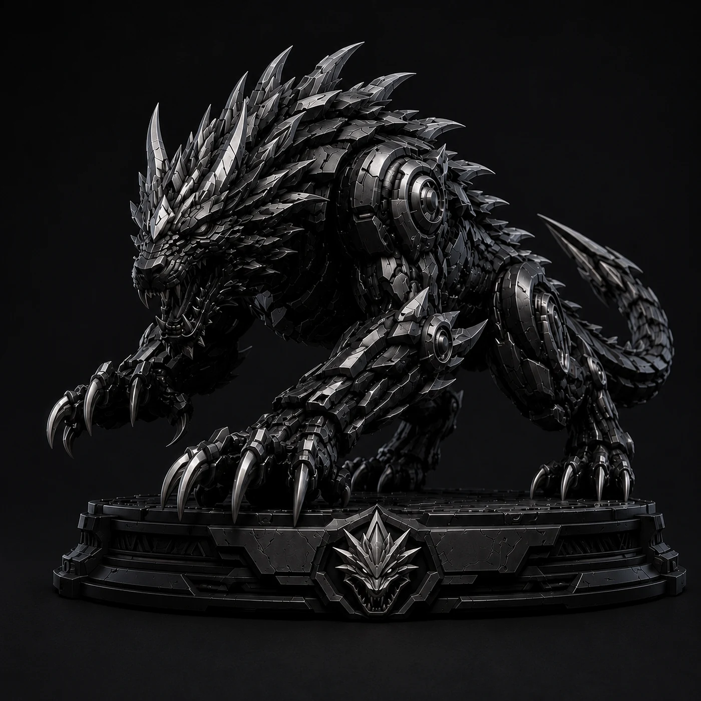 Ironback Armored Beast Display Collectible back render