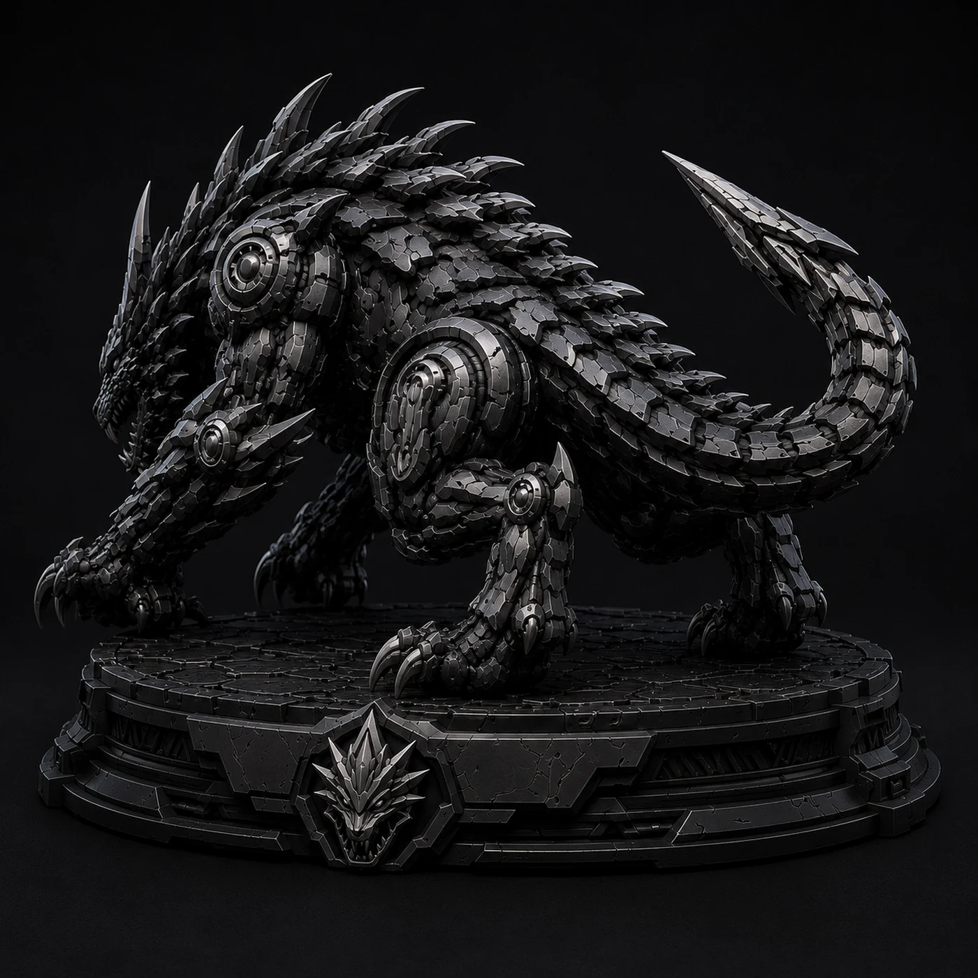 Ironback Armored Beast Display Collectible side render