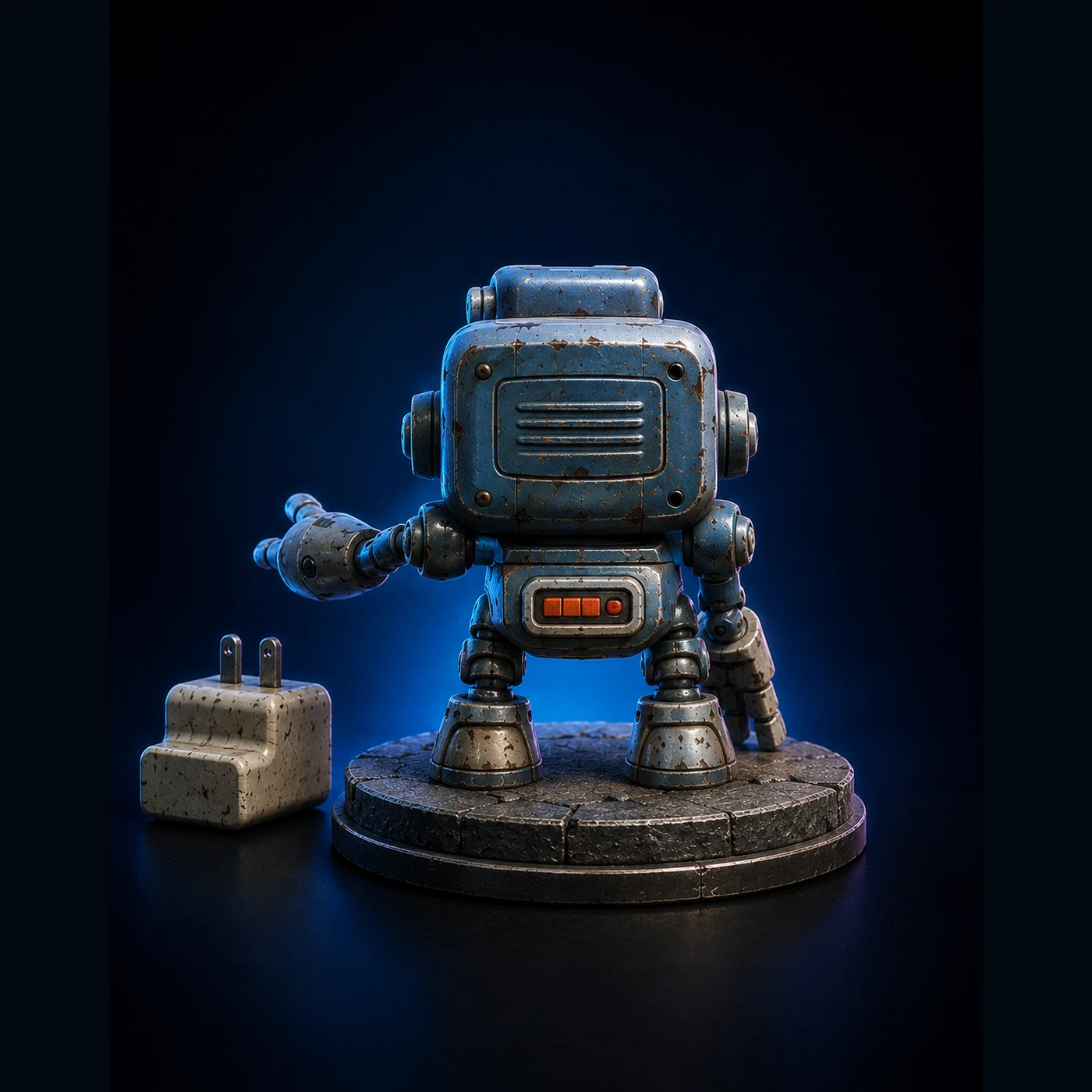 Low Battery Bot Collectible back render