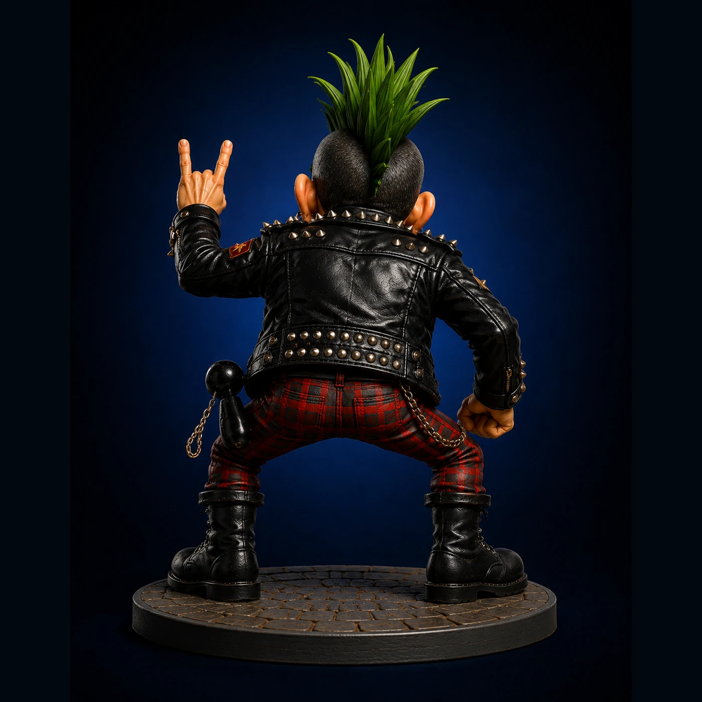 Mohawk Marauder Punk Collectible back render