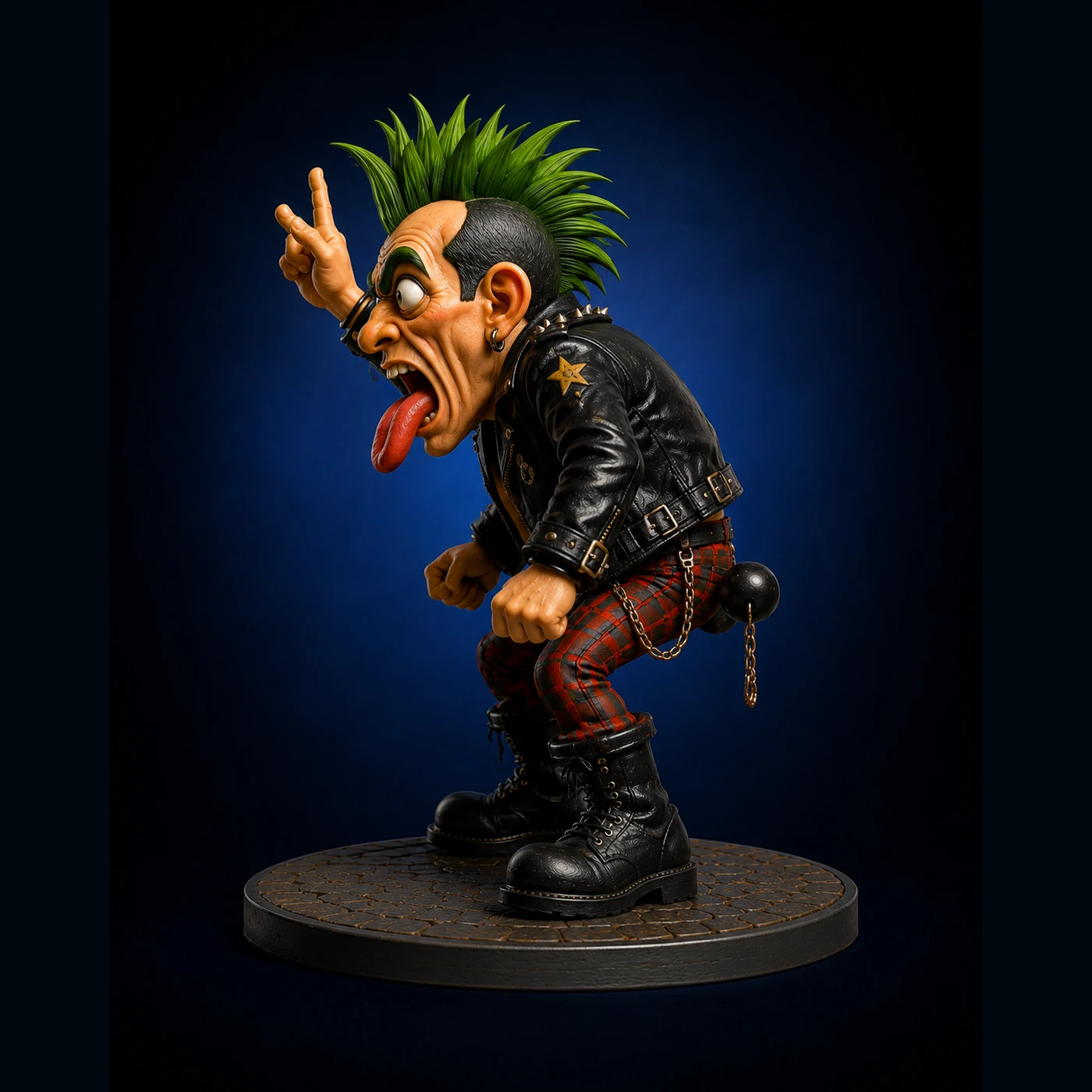 Mohawk Marauder Punk Collectible side render
