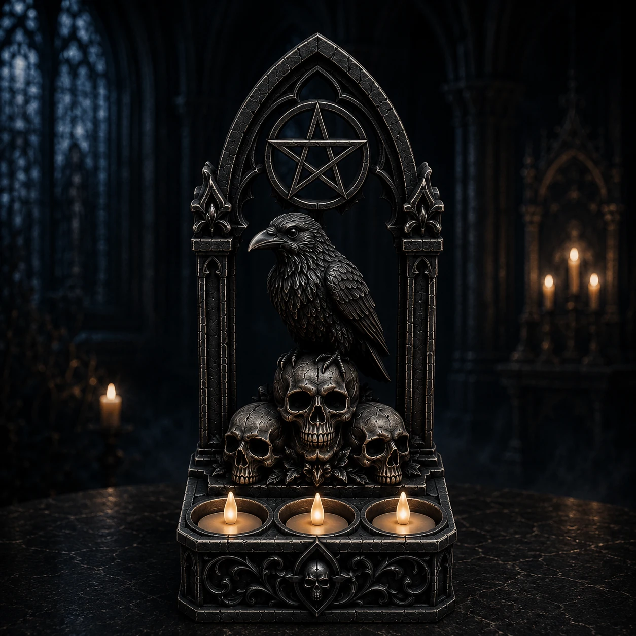 Raven Pentacle Altar official product render