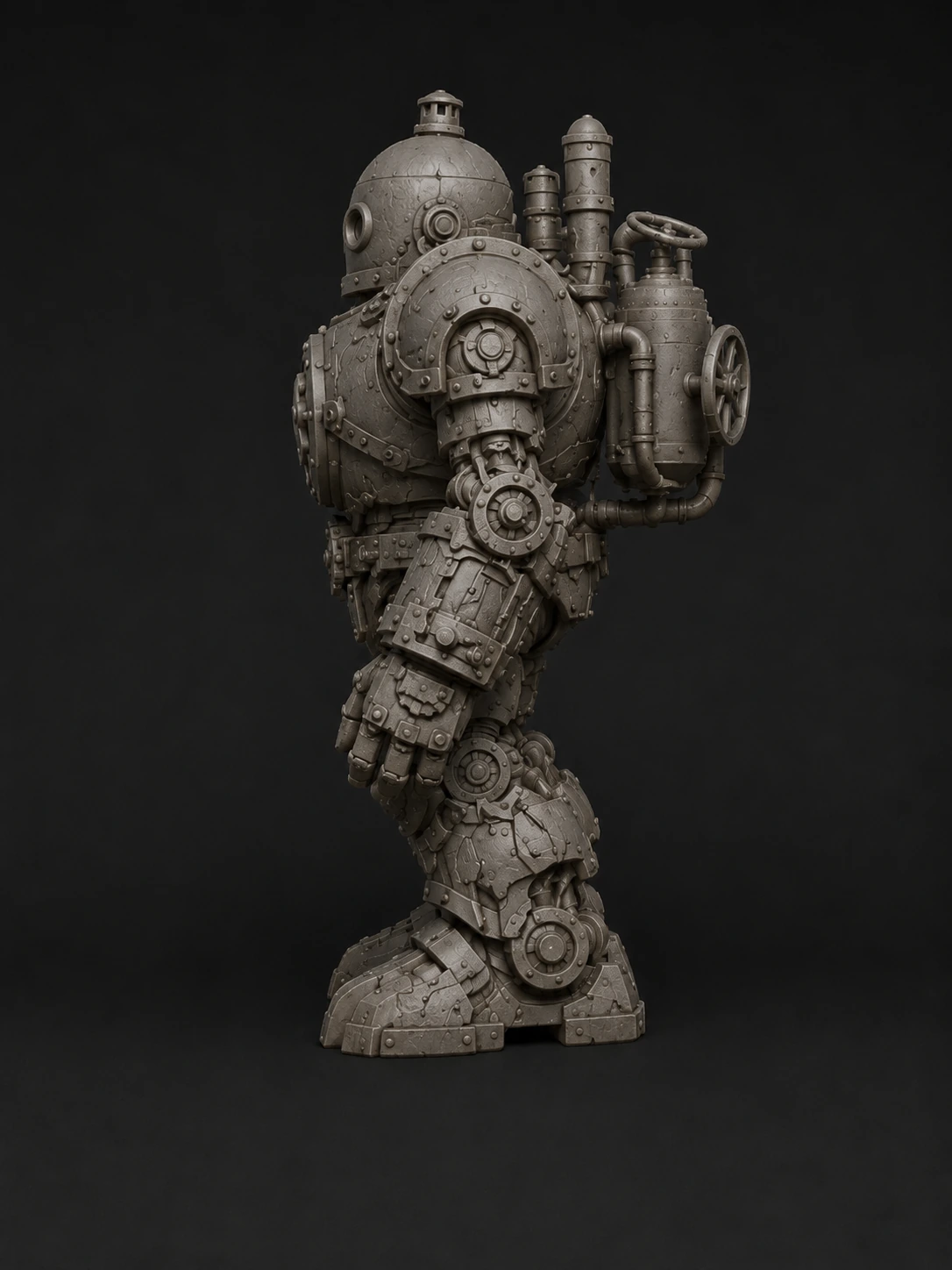 Steamcore Iron Automaton Side view