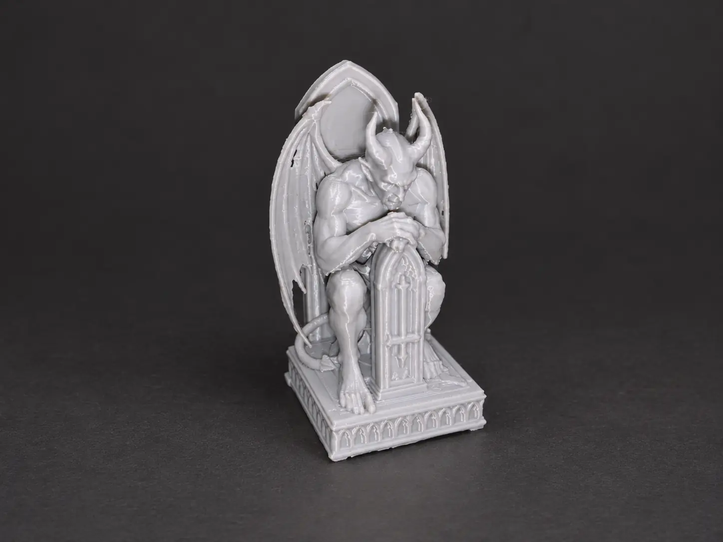 Actual printed proof of Infernal Sentinel Bookend