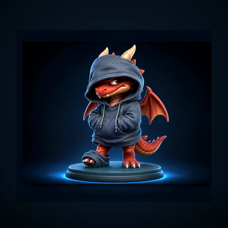 Dragon in a Hoodie