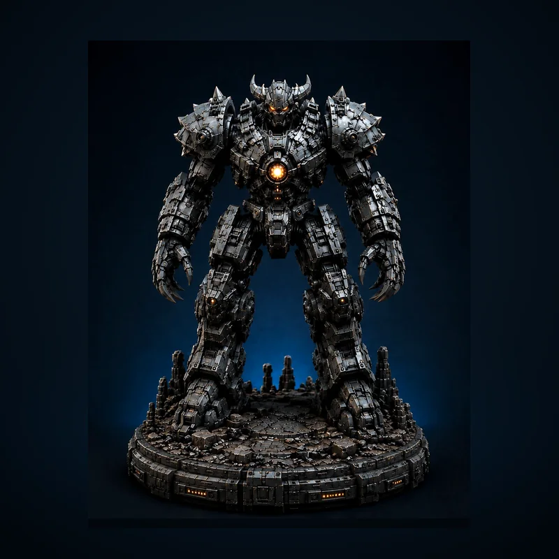 Iron Colossus Mech Bot Warrior